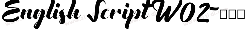 English Script W02字体转换